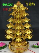 TGreat number opening gift shop swing piece of money tree shaking money tree LED flashing lights turning Yuan Baojiu Home Decorative Products