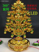 Rotating LED luminous rocking money tree apple tree Yuan Baoshu Poly Treasure Tree Indoor Counter used for opening special large number