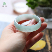 Fuya true love natural Jade A goods hibiscus seed light green middle Fu bracelet 20