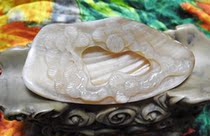 Ancient play miscellaneous collection of the Qing Dynasty pure handmade goat horns with a large swattering of pieces (lonelines)