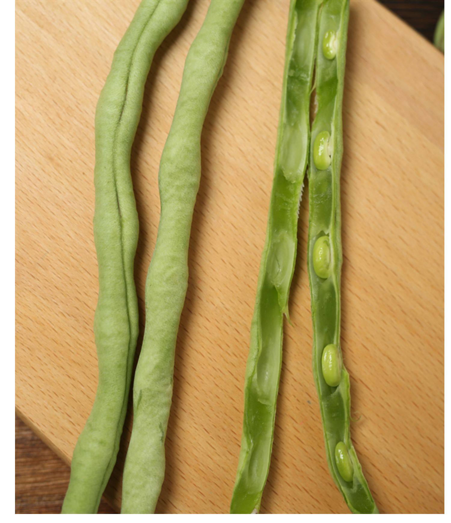 农家自种新鲜蔬菜架豆角白不老