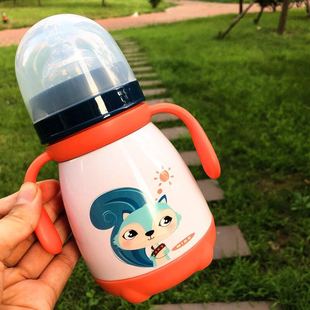 baby 304 stainless steel heat preservation milk bottle general wide caliber anti flatulence and anti falling baby heat preservation cup