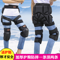 Thickened version of the outer wear ski hip protector snowboard hip protector Ski protective gear Adult skating roller skating hip protector anti-pants