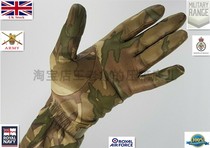 British military gloves MTP camouflage summer sheepskin gloves tactical assault gloves with large size small size military version Public