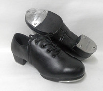 Learn to dance tap dance shoes Soft-soled cowhide mens and womens childrens loud-soled tap dance American tap shoes can be bent