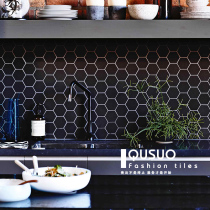 Bathroom black and white tiles Nordic bathroom mosaic small white brick floor tiles Kitchen wall tiles Balcony wall stickers