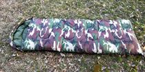 Camouflage envelope outdoor warm thick military fan individual camping sleeping bag