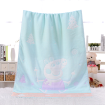 Newborn baby cotton gauze bath towel baby bath newborn children cartoon towel Super soft absorbent cover summer