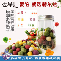 Herda fruit and vegetable bean nutrition ball hamster rabbit dragon cat Dutch pig interactive snacks ground zero food 40g