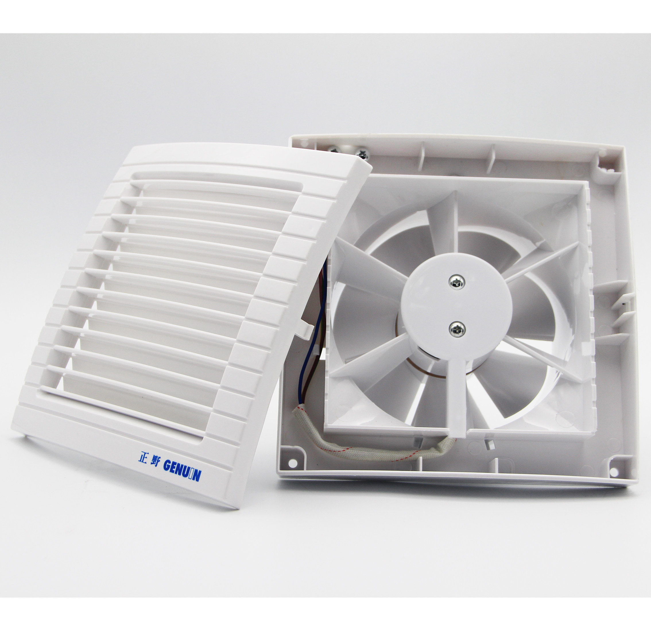 正野排气扇4寸 apc10e厨房卫生间墙壁玻璃圆形开孔橱窗式换气扇