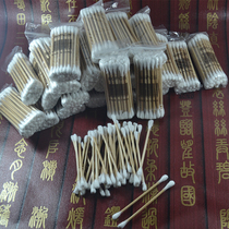 Cotton swab 1 pack 30 to 40 Pack sanitary cotton swab double head wooden stick antibacterial hygiene makeup remover cotton swab