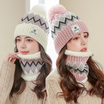 Cap children Winter Korean version Lady Bike by bike Garnter knit hat Warm Moon Cap 100 Hitch Winter Hair Hat