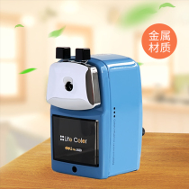 Deli childrens students easy-to-use pencil sharpener manual hand-cranked primary school students multi-function girl large Deli