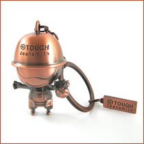Japan imported trendy creative gift dolls small copper pendant boutique Q version of the soldier pendant keychain