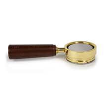 Lavapani La Pavoni brass Portafilter bottomless wooden handle