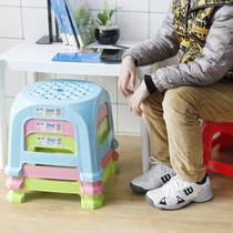 Ruiyi reinforced health stool plastic shoe stool non-slip childrens small bench thickened adult bathroom home small stool