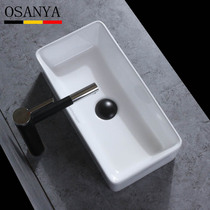 Balcony Very narrow table basin Wash basin Small narrow short laundry cabinet Wash basin Small size rectangular ceramic wash basin