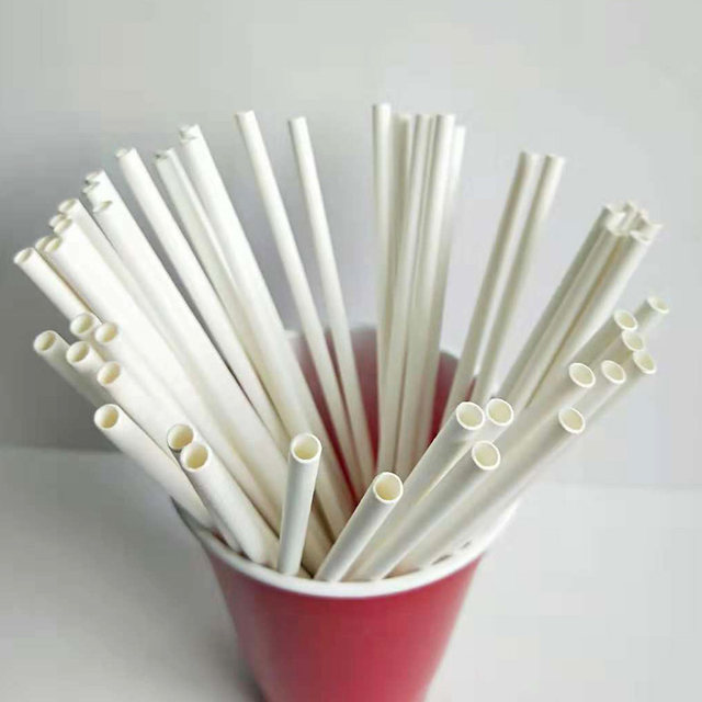 5MM-12MM calibre paper ເຈ້ຍສີຂາວບໍລິສຸດ straws bar banquet paper straws ການຂົນສົ່ງຟຣີ