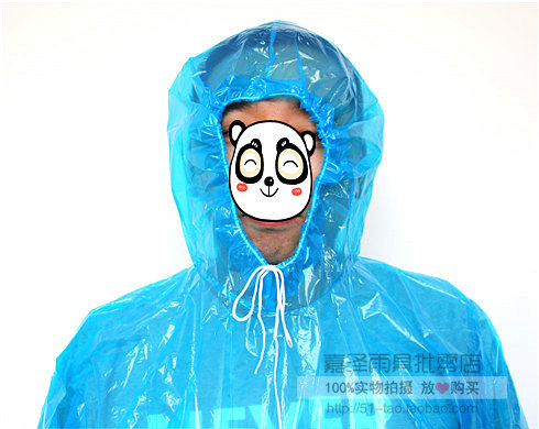 ການຂົນສົ່ງຟຣີ thickened pullover disposable raincoat raincoat hood ເຊືອກ cuff tightening mountaineering Disney rafting ການເດີນທາງ raincoat