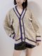MMCstudio ອິນເຕີເນັດສະເຫຼີມສະຫຼອງ sweater knitted cardigan jacket ແບບເກົາຫຼີ chic mink velvet ວ່າງ versatile lazy