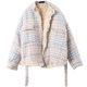 MMCstudio pie jacket ຂອງແມ່ຍິງ chic trendy ອິນເຕີເນັດສະເຫຼີມສະຫຼອງ slim fox fur ເປືອກຫຸ້ມນອກແບບອັງກິດລະດູຫນາວ