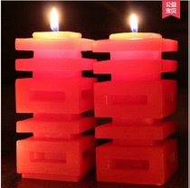 Wedding supplies creative proposal bridal chamber candle happy word red candle wedding room decoration props
