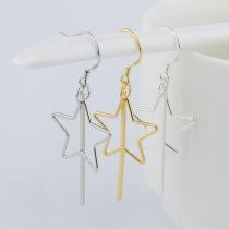 Family Xiang S925 Pure Silver Ear Ring Female Pure Silver Korea Temperament Earrings Silver Accessories Fashion Personality Mesh Red Ear Hook