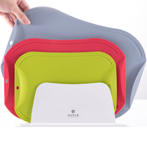 South Korea Doble Soft cutting board Large number of antibacterial and mildew resistant home small number of baby coveting rectangular cutting board natural TPU