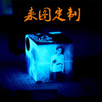 Luminous second-order Rubiks cube 2nd-order Rubiks cube personalized custom pattern Rubiks cube birthday gift educational toys