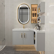 Bathroom cabinet custom corner washbasin corner bathroom cabinet combination cut corner washbasin extension washbasin cabinet solid wood