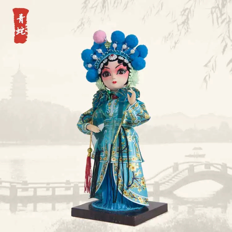 唐人坊絹人娃娃京劇楊貴妃人偶手工藝國粹禮品送外國友人非遺特色