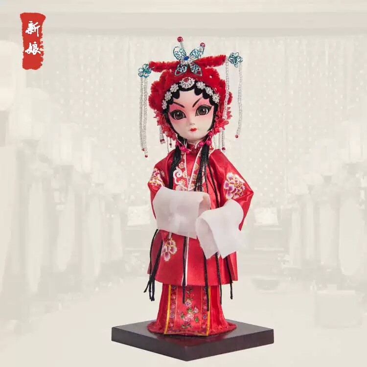 唐人坊絹人娃娃京劇楊貴妃人偶手工藝國粹禮品送外國友人非遺特色
