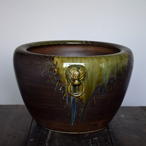 Ceramic fish tank water tank fish farming balcony water lily tank courtyard lotus tank outdoor landscaping carp fish wind water tank large size