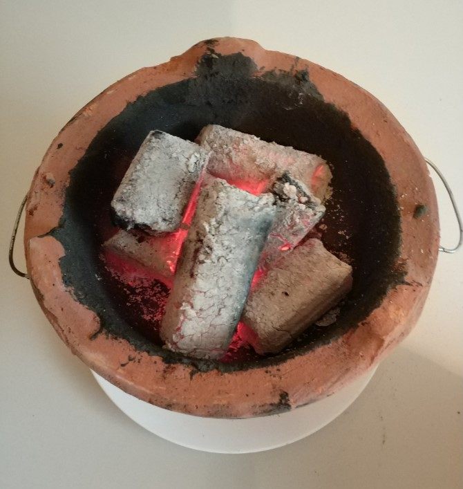 烧烤炉老式泥炉木炭火锅炉烧烤烤肉陶土打边炉小泥炉火炉土炉商用