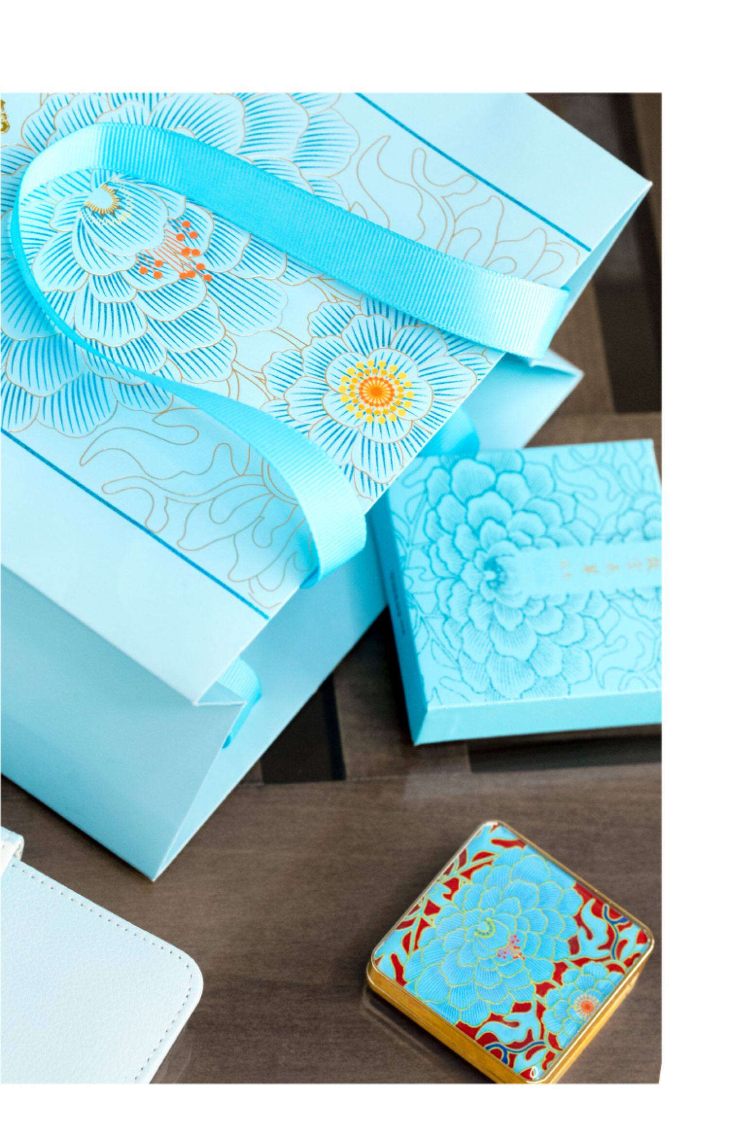 故宫淘宝仙鹤点翠手提袋礼品袋包装袋生日新年礼物文创旗舰店【价格_