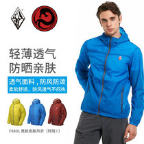 8264-North black ice outdoor skin windbreaker spring summer autumn sun protection UV light and thin breathable windbreaker