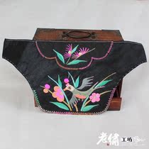 Republic of China folk custom old objects Handmade old embroidery Old embroidery pieces Old embroidery Old embroidery Original old embroidery bag Jin embroidery Old fanny pack