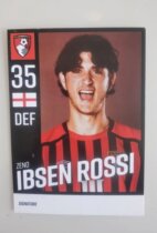 Rossi England Bournemouth 21 season official white card