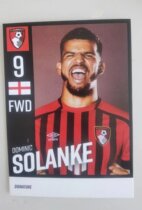 Solanke England Bournemouth 2122 season official white card