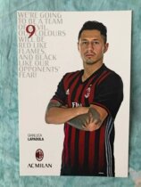 La Padula Italy AC Milan 16 17 17 Official White Card (scarce)