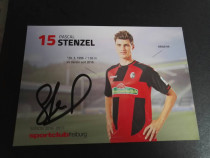 Stenzel Germany Freiburg official autographed card