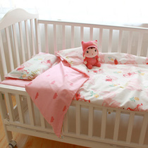One-piece quilt cover custom-made children cotton baby quilt cover custom size 1 2 1 5 cotton tribute satin kindergarten