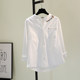 Embroidered cotton linen white shirt women's new fall 2020 Korean style literature and art single pocket long sleeve shirt casual top Embroidered cotton linen white shirt women's new fall 2020 Korean style literature and art single pocket long sleeve shirt casual top