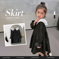 Girls' Dress of Diallogy Autumn Doll Collar Ling Skirt 2022 New Long Sleeve Relaxed Korean Version Princess Skirt