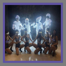 On stage LED luminous costume flash performance costume stage colorful costume bar performance props