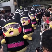 Spot luminous doll Pikachu color light doll fluorescent performance costume luminous doll clothes cartoon suit