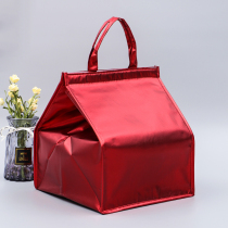 12 inch large plate dish hot pot seafood cake insulation bag portable takeaway delivery bag Aluminum foil thickened refrigerated bag custom