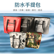 Outdoor Waterproof Handbag Bag Travel Containing Waterproof Bag Single Shoulder Swimming Bag Beach Bag Casual Satchel Carrying Bag