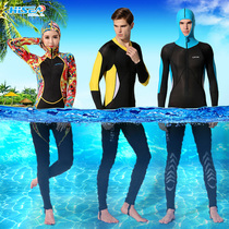 Long Sleeve Conjoined Diving Suit Thin mens waterproof mother speed dry sun protection snorkeling Surfing all over the body Surfing swimming