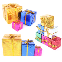 Christmas decorations Christmas tree pendant Foam gift box Color gift box decoration Window decoration Holiday gift bag